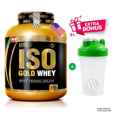 PROTEÍNA LEVEL PRO ISO GOLD WHEY 3KG VAINILLA