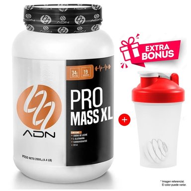 PROTEÍNA ADN PRO MASS XL 2KG VAINILLA + REGALO SHAKER