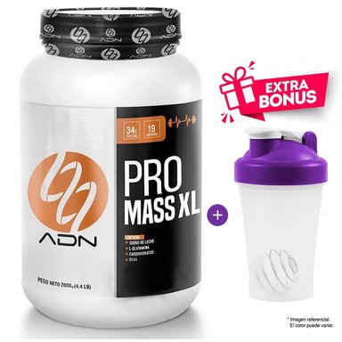 PROTEÍNA ADN PRO MASS XL 2 KG VAINILLA CONSTRUCTOR MUSCULAR + SHAKER