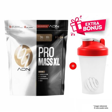 PROTEÍNA ADN NUTRITION PRO MASS XL 3 KG VAINILLA + SHAKER