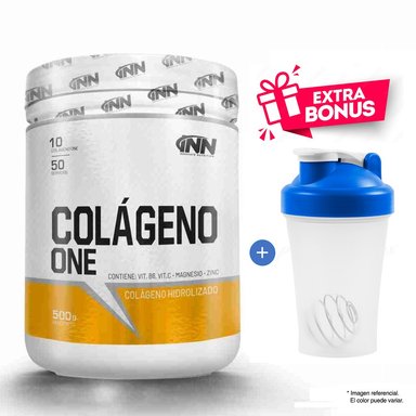 COLÁGENO INNOVATE NUTRITION COLLAGEN EN POLVO 500GR FRUIT PUNCH INN MÁS SHAKER