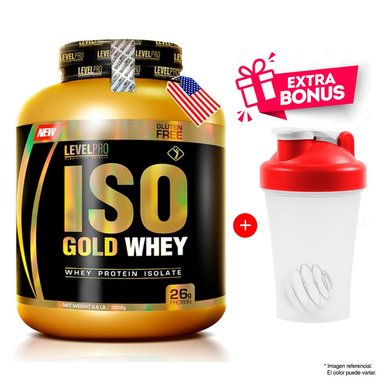 PROTEÍNA LEVEL PRO ISO GOLD WHEY 3 KG CHOCOLATE
