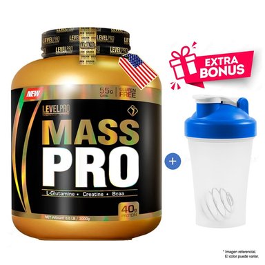PROTEÍNA LEVEL PRO MASS PRO 3KG VAINILLA