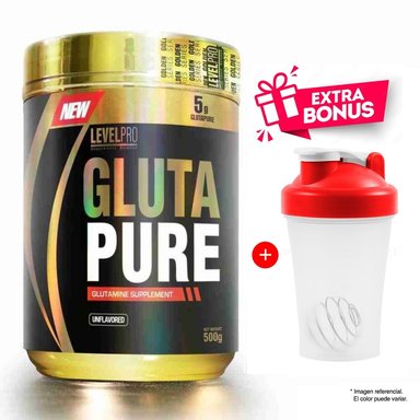 SUPLEMENTO LEVEL PRO POLVO GLUTAMINA 500 GR + TOMATODO