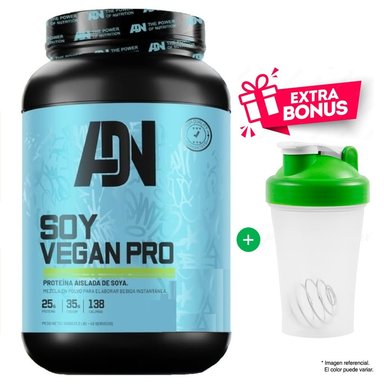 ADN NUTRITION SOY VEGAN PROTEIN 1.500 G CHOCOLATE + SHAKER