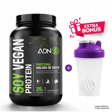 PROTEÍNA ADN NUTRITION SOY VEGAN 1.5 KG CHOCOLATE + SHAKER