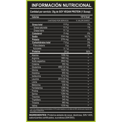 PROTEÍNA ADN NUTRITION SOY VEGAN 1.5 KG CHOCOLATE + SHAKER - 2