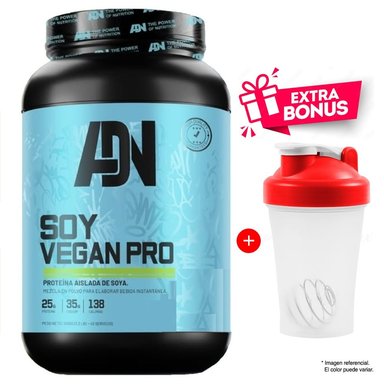 SOY VEGAN PROTEIN 1500 GRAMOS CHOCOLATE PROTEÍNA ADN NUTRITION