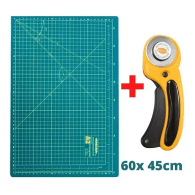 TAPETE PARA CORTE TABLA BASE DE CORTE A2 MÁS CUCHILLA CIRCULAR DE 45MM