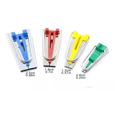 JUEGO DE COSTURA Y BORDADO, KIT PRENSATELAS PARA HACER CINTAS DE BIES SESGO MARCADOR