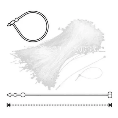 5000 PRECINTOS PLÁSTICOS MANUALES, CINCHOS DE SEGURIDAD DE PLÁSTICO LOOP PINS, IDEAL PARA COLOCAR EN ETIQUETAS HANG TAG