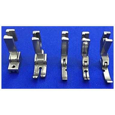 5 PATITAS PRENSATELA DE CIERRE PARA MAQUINA PARA COCER  RECTA INDUSTRIAL TIPO JUKI