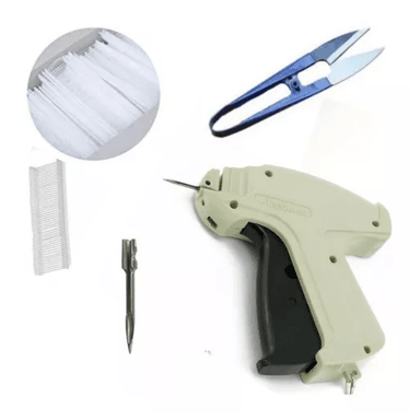 PISTOLA ETIQUETADORA MÁS 5000 PRECINTOS Y TIJERA CORTA HILOS, ETIQUETADORA DE ROPA