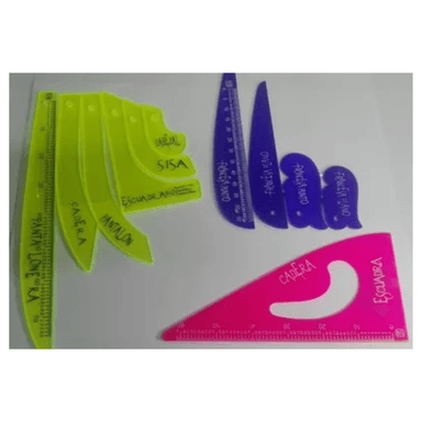 MINI REGLAS FRANCESA PATRONAJE MODISTA PARA PRACTICAR EN CUADERNO, IDEAL PARA ESTUDIANTE DE SASTRERÍA DISEÑO, COSTURA