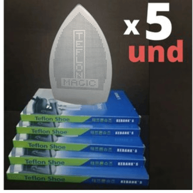 BASE TEFLÓN ZAPATA PARA PLANCHA SILVER STAR ES300L PESADA POR 5 UNIDADES
