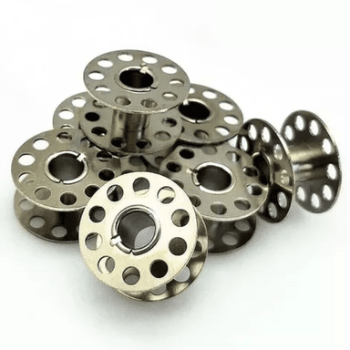 100 CARRETES CARRETEL  BOBINA METAL PARA MAQUINA DE COSER DOMESTICA SINGER BROTHER JANOME