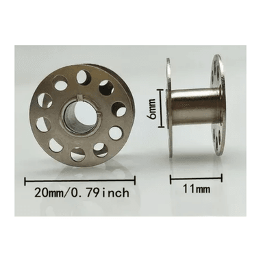 24 CARRETES CARRETEL BOBINA METAL PARA MAQUINA DE COSER DOMESTICA SINGER BROTHER JANOME