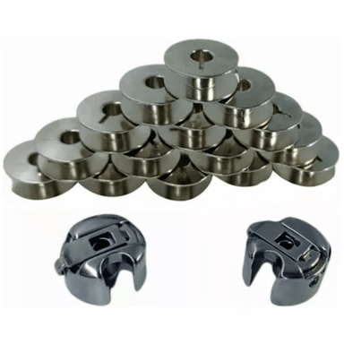 24 CARRESTES CARETEL MÁS 2 BOBINAS DE METAL PARA MÁQUINA RECTA INDUSTRIAL TIPO JUKI