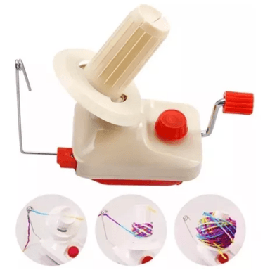 BOBINADORA DE HILO MANUAL, MÁQUINA DE FIBRA DE LANA MANUAL, BOLA DE CUERDA PORTÁTIL PARA BRICOLAJE, OVILLADORA DE LANA