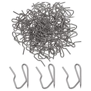 100 UNID. GANCHO PARA CORTINA TIPO Z, GANCHO ALFILER CORTINA