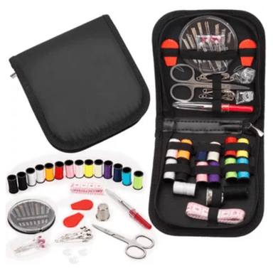 COSTURERO PARA VIAJES DE PLÁSTICO KIT DE COSTURA PRÁCTICO, SET DE COSTURA COSTURERO BÁSICO 26 PIEZAS CON ESTUCHE FULL