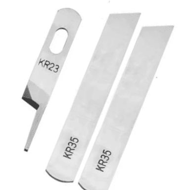 JUEGO DE CUCHILLAS DE REMALLE SIRUBA OVERLOCK INDUSTRIAL (2 INF Y 1 SUPERIOR) KR23 KR35