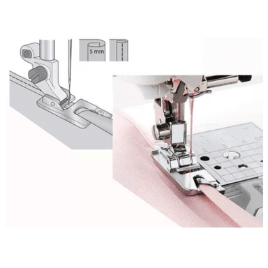 6 PIES DE DOBLADILLO, PRENSATELAS
DE ENROLLADO PARA MAQUINA DE COSER DOMESTICA - 3