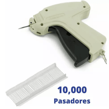 PISTOLA ETIQUETADORA PARA ETIQUETAR ROPA MÁS 10000 BALINES PRECINTOS DE 35MM