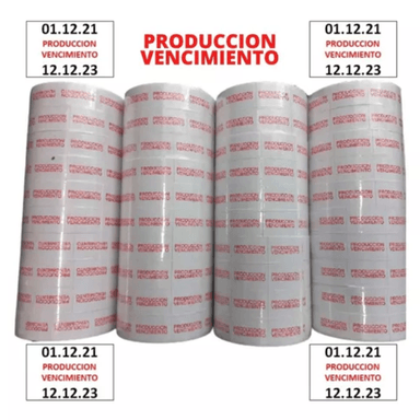 FECHADOR MX6600 DE PRODUCCIÓN VENCIMIENTO MÁS ETIQUETAS STICKERS CON 10 MIL ETIQUETAS - 6