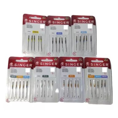 AGUJA SINGER PUNTA DE BOLA ( 5 BLISTER )