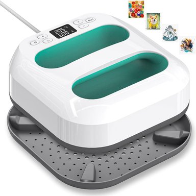 PLANCHA DE CALOR PARA ESTAMPAR PRENSA TÉRMICA PORTÁTIL PRENSA DE CALOR POLOS BOLSAS GORRAS ZAPATILLAS 23X23