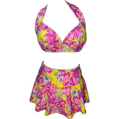 BIKINI PUSH UP LICRA MUJER ROSADO UV EVELYN GL-52 - 1