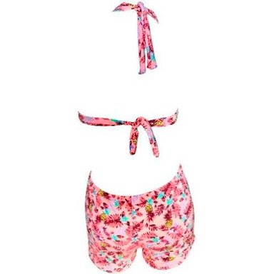 TRIKINI PUSH UP LICRA MUJER ROSADO UV SHORT ISABELLA GL-32 - 2