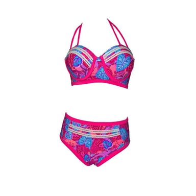 BIKINI PUSH UP LICRA MUJER FUCSIA UV CHARLOTTE CORDAY GL-48 - 1