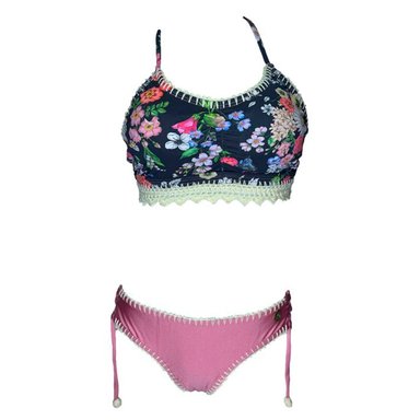 BIKINI PUSH UP LICRA MUJER ROSADO UV ADA LOVELACE GL-60 - 1