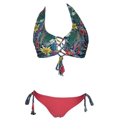 BIKINI PUSH UP LICRA MUJER ROJO UV CORSET EDICION LIMITADA GL-22 - 1