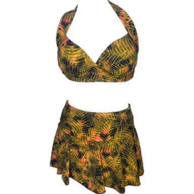 BIKINI PUSH UP LICRA MUJER AMARILLO UV EVELYN GL-52 - 1