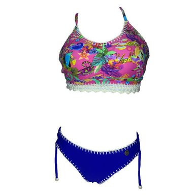 BIKINI PUSH UP LICRA MUJER AZUL UV ADA LOVELACE GL-60 - 1