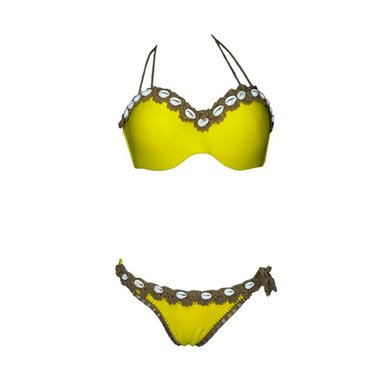 BIKINI PUSH UP LICRA MUJER AMARILLO UV AMELIA MARY EARHART GL-65 - 1