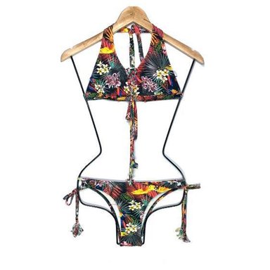 BIKINI PUSH UP LICRA MUJER AMARILLO UV CORSET GL-22 - 1