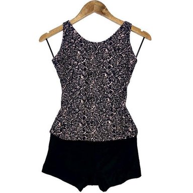 SHORT BIKINI PUSH UP LICRA MUJER NEGRO UV CON COPA GL-50 - 1