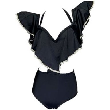 TRIKINI PUSH UP LICRA MUJER NEGRO UV EVA PERÓN GL-43 - 1