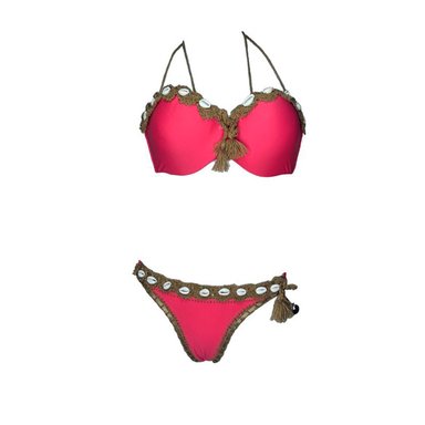 BIKINI PUSH UP LICRA MUJER ROJO UV AMELIA MARY EARHART GL-65 - 1