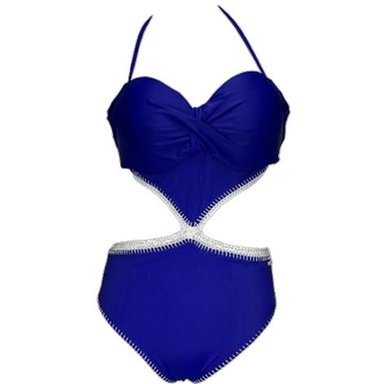 ROPA DE BAÑO PUSH UP LICRA MUJER AZUL A-2025 GL-50 - 1