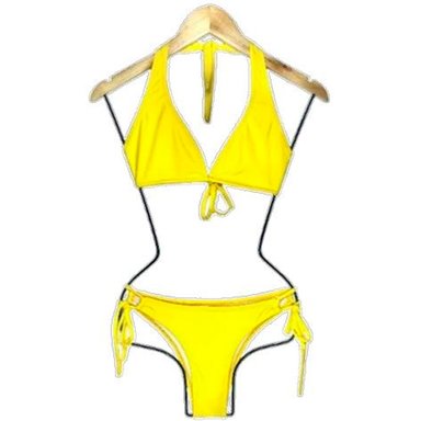 BIKINI PUSH UP LICRA MUJER AMARILLO UV CLASICO GL-18 - 1