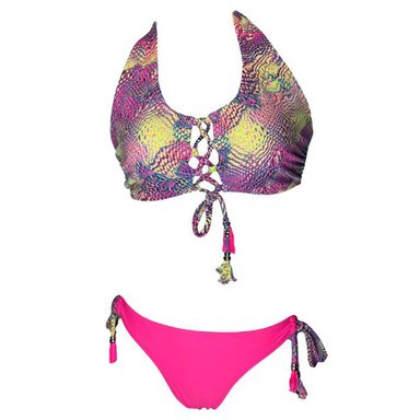 BIKINI PUSH UP LICRA MUJER ROSADO UV CORSET EDICION LIMITADA ROSA GL-22 - 1