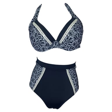 BIKINI PUSH UP LICRA MUJER NEGRO UV JANE GOODALL GL-46 - 1