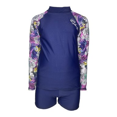 CONJUNTO NIÑA AZUL MANGA LARGA GL-44