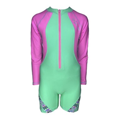 ENTERIZO NIÑA VERDE GL-46 CIERRE MANGA LARGA