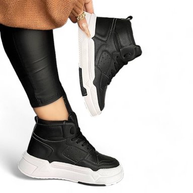 ZAPATILLAS MUJER NEGRO CLASSIC PASADOR CRUZADO 2086L-55